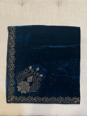 Embellished Velvet Shawl